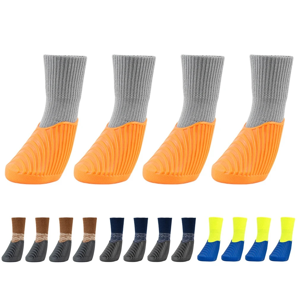 4Pcs Outdoor Pet Dog Boots Paw Protector