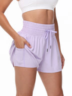 Women's 2-in-1 High Waist Running Shorts