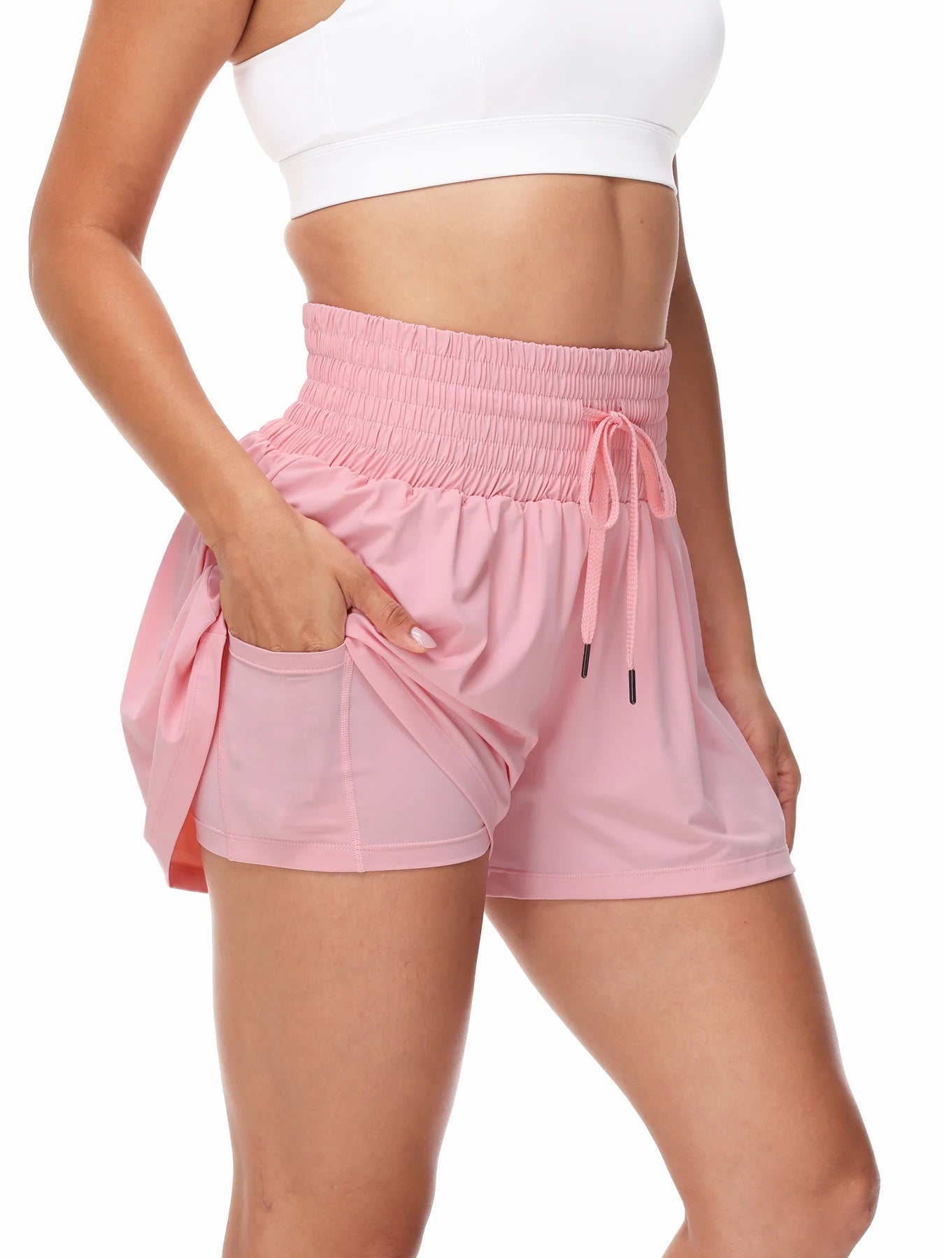 Women's 2-in-1 High Waist Running Shorts