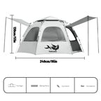 Spherical Hexagonal Camping Tent - Quick-Set Design