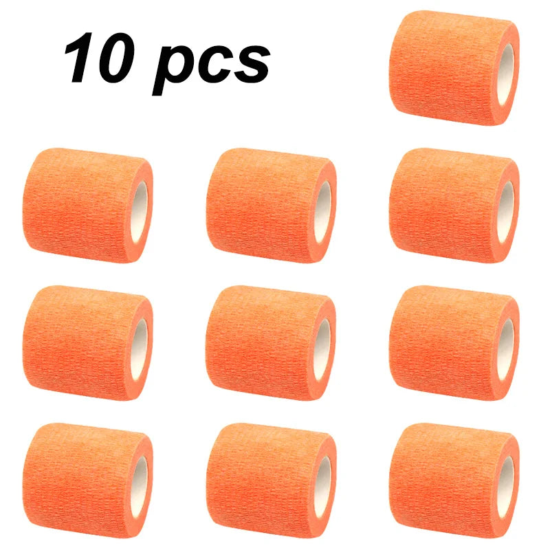 10 pcs Colorful Sports Self Adhesive Elastic Bandage Wrap Tape