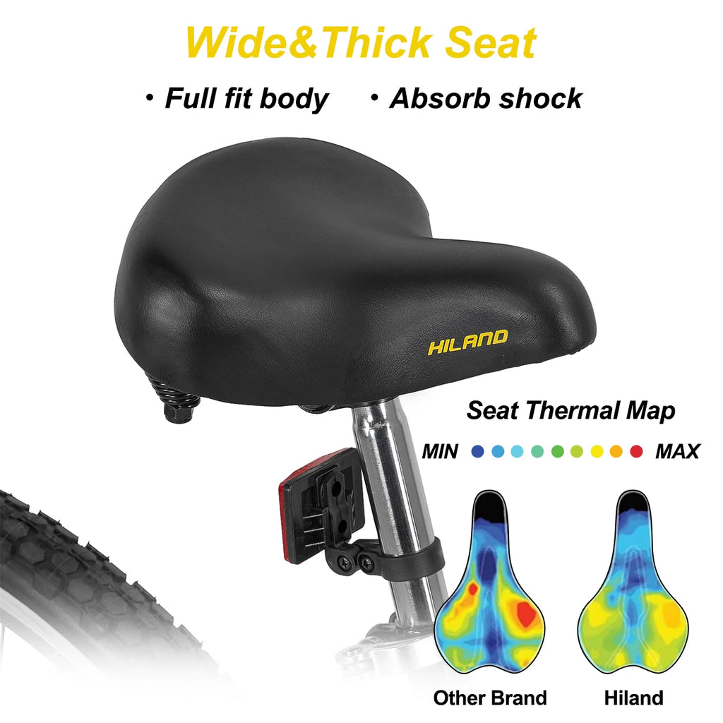 HILAND 26 Inch Womens Beach Cruiser Bike