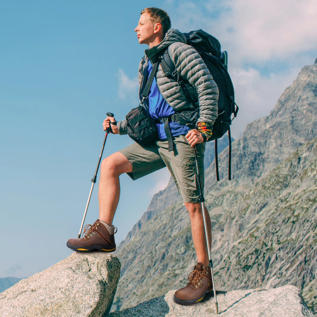 Zoleker Hike Boots for Men,Soft Toe,