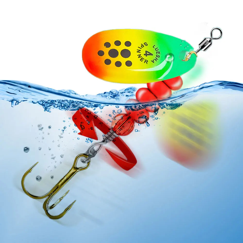 5pcs Metal Spoon Spinner Fishing Lure