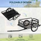 Bike Cargo Trailer For Hefty Loads, Foldable