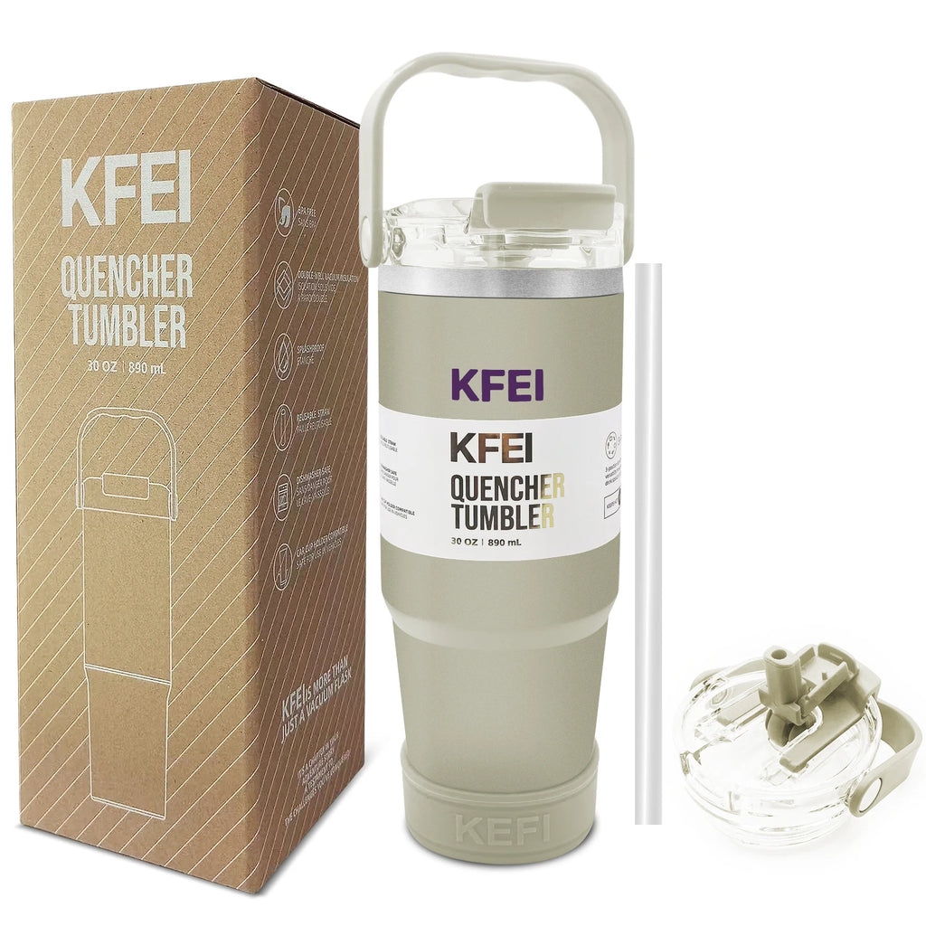 30oz Solid Color Double Wall Stainless Tumbler,