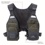 Breathable Fly Fishing Vest with Chest Pack,