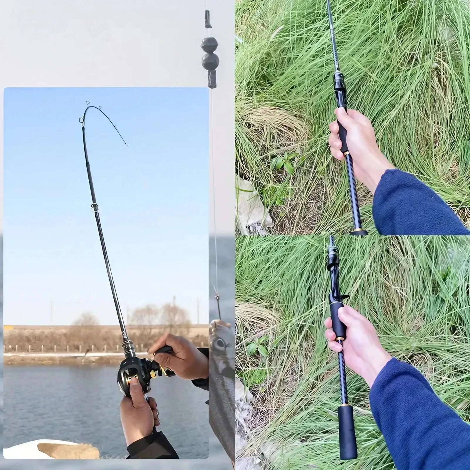 1PC 65" Lightweight High-Sensitivity Carbon Fiber Fishing