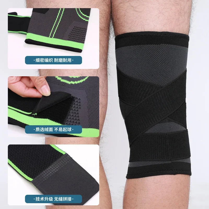 Sports Kneepad Men Pressurized Elastic Knee Pads
