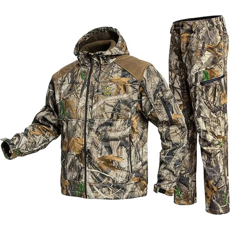 Quiet Hunting Suit Camouflage Softshell Clothes Clothing
